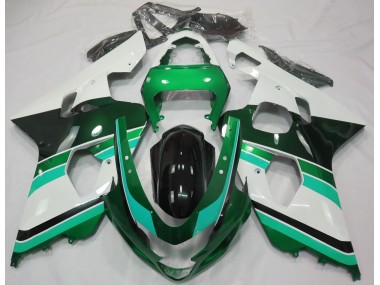 2004-2005 Gloss Green & Green Suzuki GSXR 600-750 Fairings for Sale