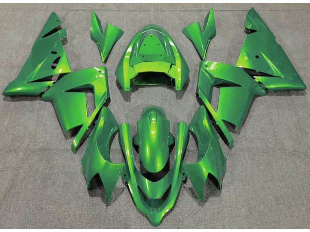 2004-2005 Gloss Green Kawasaki ZX10R Fairings for Sale