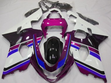 2004-2005 Gloss Pink and Blue Suzuki GSXR 600-750 Fairings for Sale