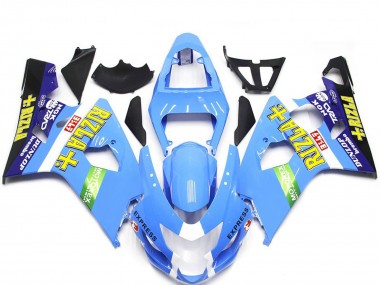 2004-2005 Light Blue Rizla Style Suzuki GSXR 600-750 Fairings for Sale