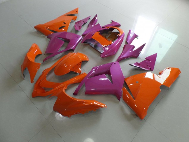 2004-2005 Orange Pink Kawasaki ZX10R Fairings for Sale