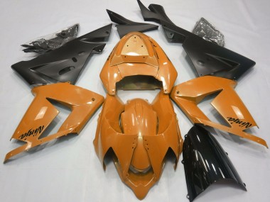 2004-2005 Pearl Orange & Black Kawasaki ZX10R Fairings for Sale