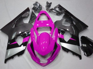 2004-2005 Pink and Silver Suzuki GSXR 600-750 Fairings for Sale