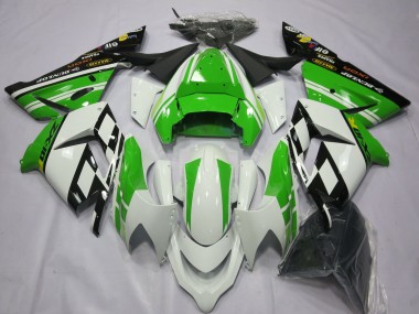 2004-2005 Special White Green Kawasaki ZX10R Fairings for Sale