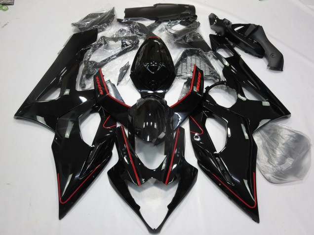 2005-2006 Gloss Red and Black Suzuki GSXR 1000 Fairings for Sale