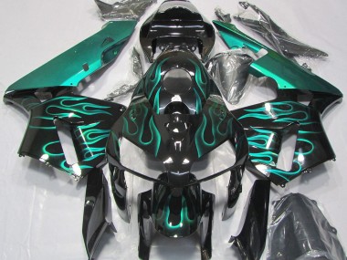 2005-2006 Gloss Teal Flame Honda CBR600RR Fairings for Sale