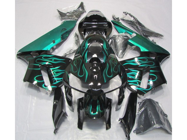 2005-2006 Gloss Teal Flame Honda CBR600RR Fairings for Sale