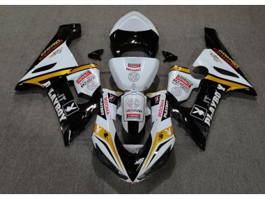 2005-2006 Gold Playboy Kawasaki ZX6R Fairings for Sale