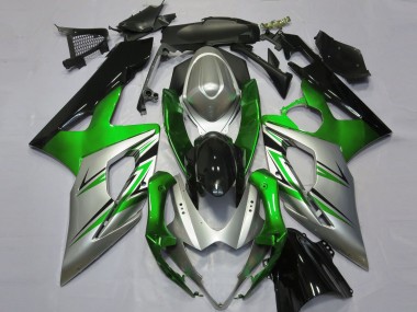 2005-2006 Green Silver and Black Suzuki GSXR 1000 Fairings for Sale