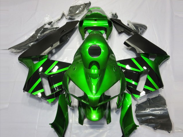 2005-2006 Green and Black Honda CBR600RR Fairings for Sale