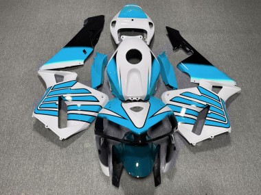 2005-2006 Light Blue and White Wings Honda CBR600RR Fairings for Sale