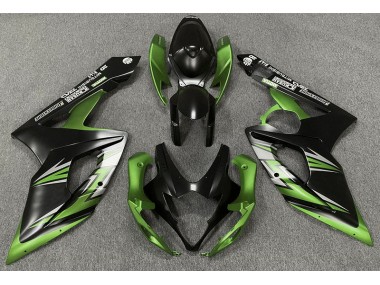 2005-2006 Matte Black and Green Suzuki GSXR 1000 Fairings for Sale