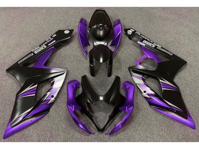 2005-2006 Matte Black and Purple Suzuki GSXR 1000 Fairings for Sale