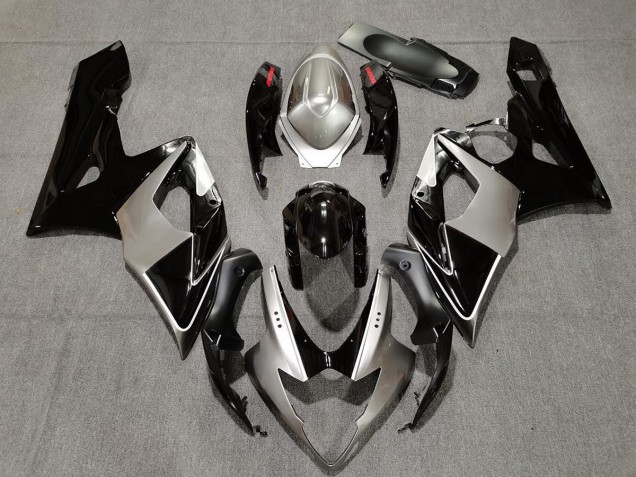 2005-2006 Silver and Black Suzuki GSXR 1000 Fairings for Sale