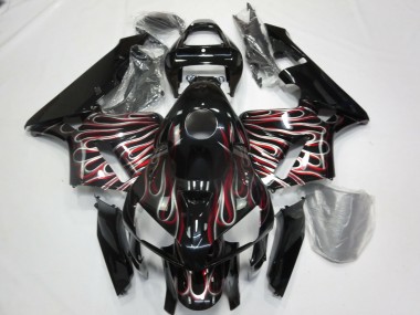 2005-2006 Silver and Red Flame Honda CBR600RR Fairings for Sale