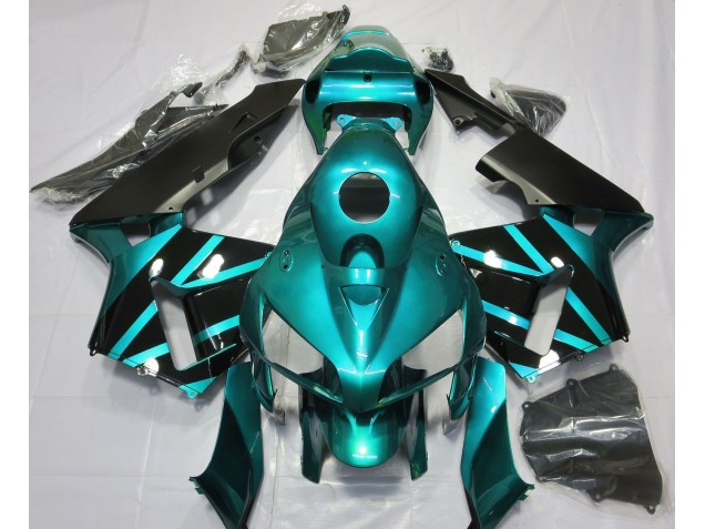 2005-2006 Teal & Gloss Black Design Honda CBR600RR Fairings for Sale