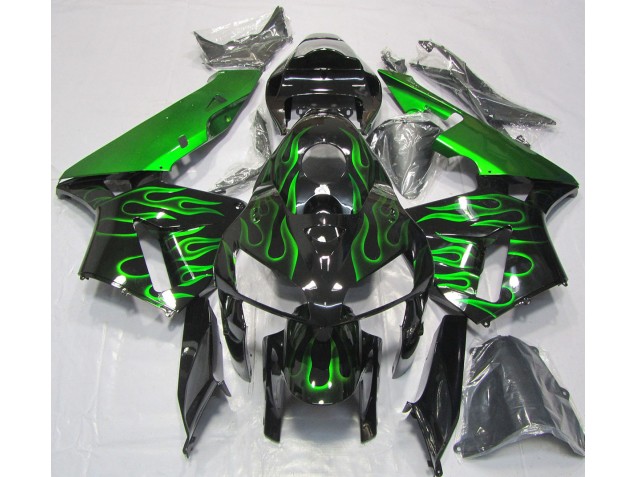 2005-2006 Vibrant Green Flame Honda CBR600RR Fairings for Sale