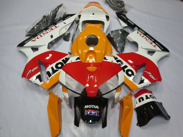 2005-2006 White Repsol Honda CBR600RR Fairings for Sale