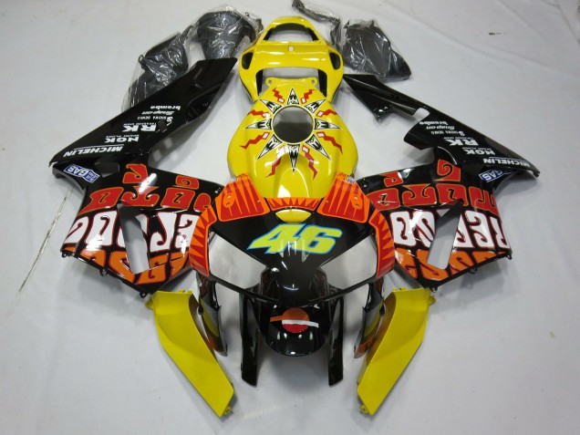 2005-2006 Yellow Rossi Honda CBR600RR Fairings for Sale