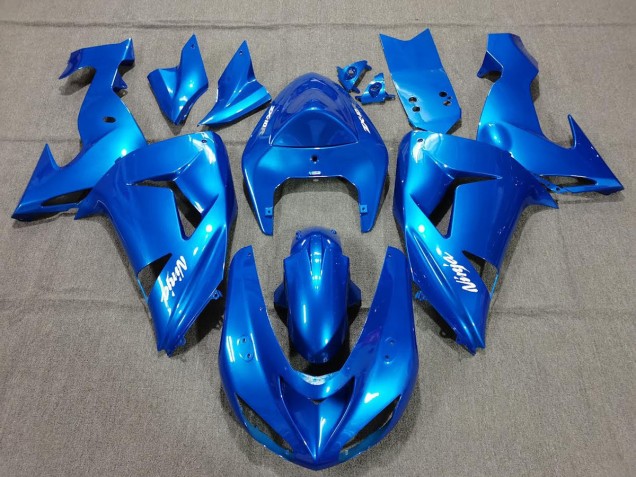 2006-2007 Blue Ninja Kawasaki ZX10R Fairings for Sale