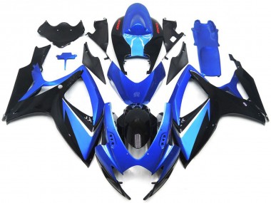 2006-2007 Blue and Black Special With Red Decals Suzuki GSXR 600-750 Fairings for Sale