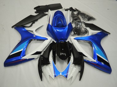 2006-2007 Blue and White Suzuki GSXR 600-750 Fairings for Sale