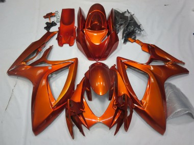 2006-2007 Burnt Orange Suzuki GSXR 600-750 Fairings for Sale