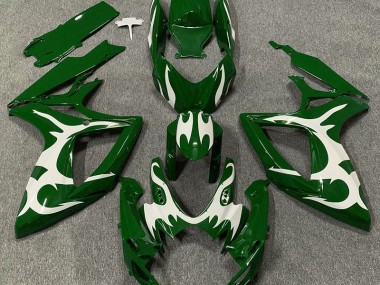 2006-2007 Dark Green & White Suzuki GSXR 600-750 Fairings for Sale