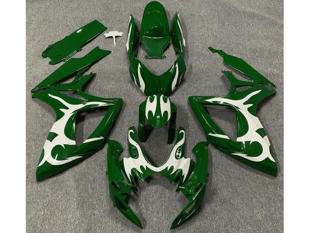 2006-2007 Dark Green & White Suzuki GSXR 600-750 Fairings for Sale