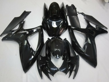 2006-2007 Gloss Black Suzuki GSXR 600-750 Fairings for Sale