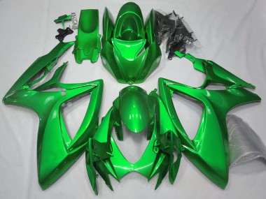 2006-2007 Gloss Green Plain Suzuki GSXR 600-750 Fairings for Sale