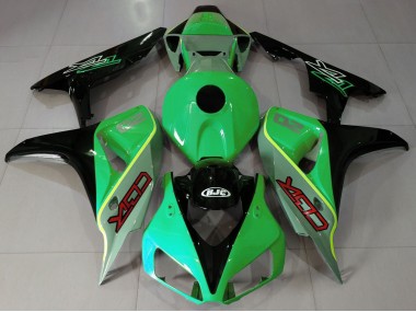 2006-2007 Gloss Green and Black CBR Style Honda CBR1000RR Fairings for Sale