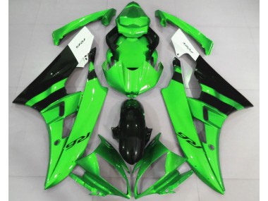 2006-2007 Gloss Green and Black Yamaha R6 Fairings for Sale