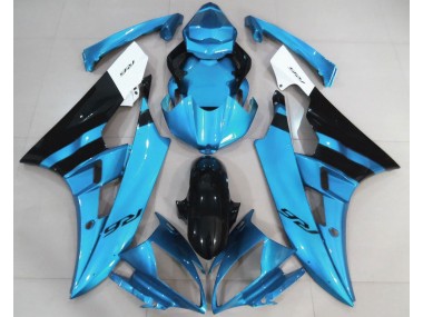 2006-2007 Gloss Light Blue and Black Yamaha R6 Fairings for Sale