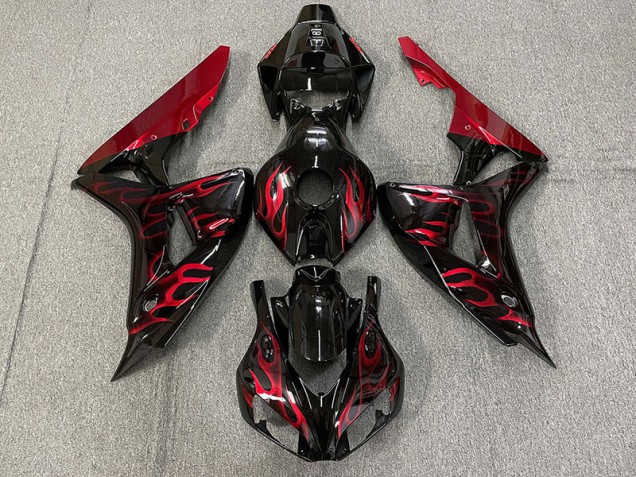 2006-2007 Gloss Red Flame Honda CBR1000RR Fairings for Sale