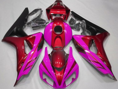 2006-2007 Gloss Red and Pink Honda CBR1000RR Fairings for Sale