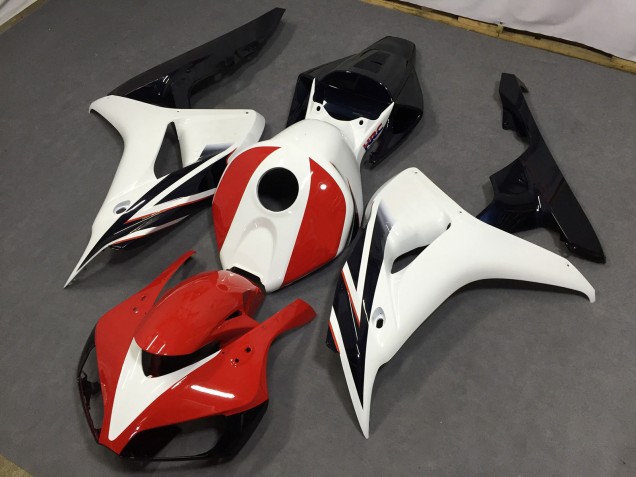 2006-2007 Gloss Red and White Honda CBR1000RR Fairings for Sale