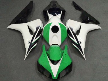 2006-2007 Gloss White Green Black Honda CBR1000RR Fairings for Sale