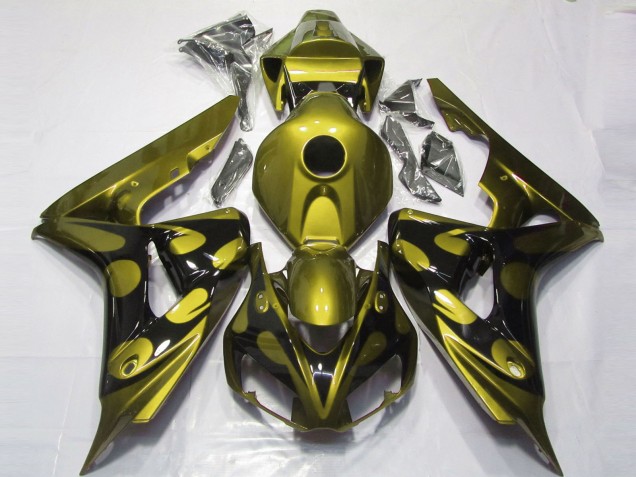 2006-2007 Gloss Yellow and Black Honda CBR1000RR Fairings for Sale