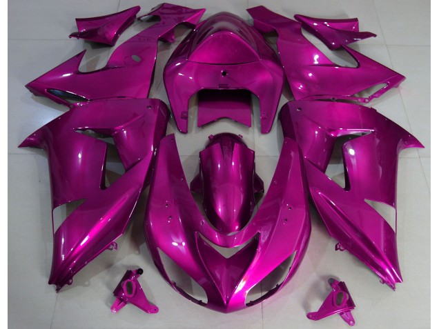 2006-2007 Hot Pink Plain Kawasaki ZX10R Fairings for Sale