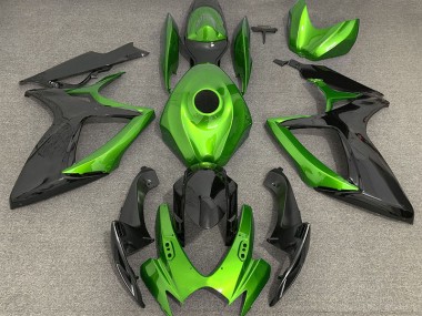 2006-2007 Light Green and Black Suzuki GSXR 600-750 Fairings for Sale