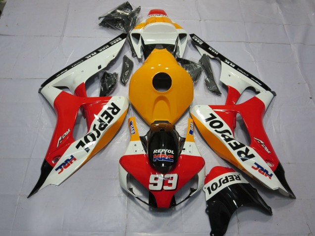 2006-2007 Light Orange White Repsol Honda CBR1000RR Fairings for Sale