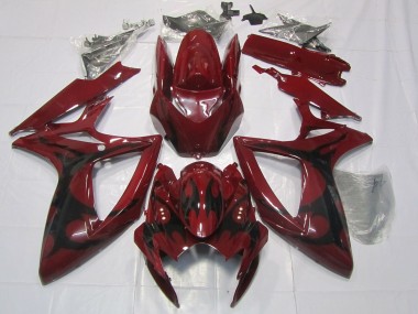 2006-2007 Maroon Red Suzuki GSXR 600-750 Fairings for Sale