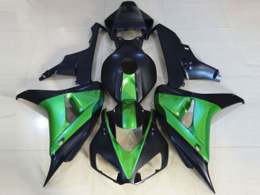 2006-2007 Matte Black & Green Honda CBR1000RR Fairings for Sale