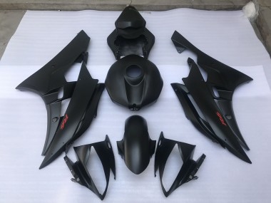 2006-2007 Matte Black Plain Yamaha R6 Fairings for Sale