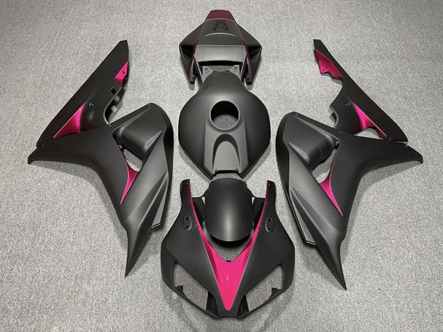 2006-2007 Matte Black and Pink Honda CBR1000RR Fairings for Sale