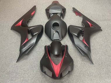 2006-2007 Matte Black and Red Honda CBR1000RR Fairings for Sale