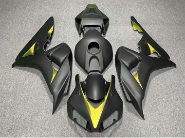 2006-2007 Matte Black and Yellow Honda CBR1000RR Fairings for Sale