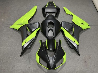 2006-2007 Matte Gray Black and Green Honda CBR1000RR Fairings for Sale