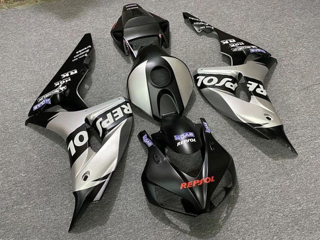 2006-2007 Matte Silver Repsol Honda CBR1000RR Fairings for Sale